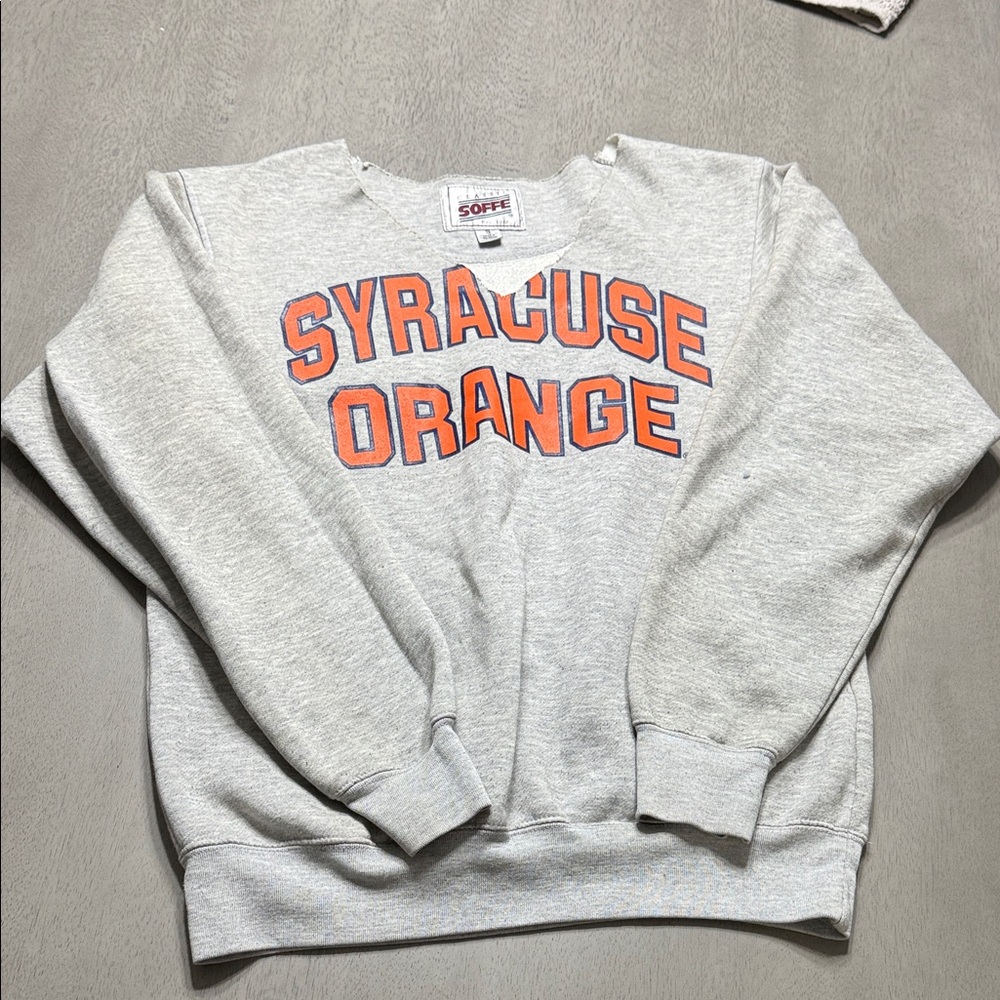 Grey Syracuse Orange Women's Crewneck Sweater